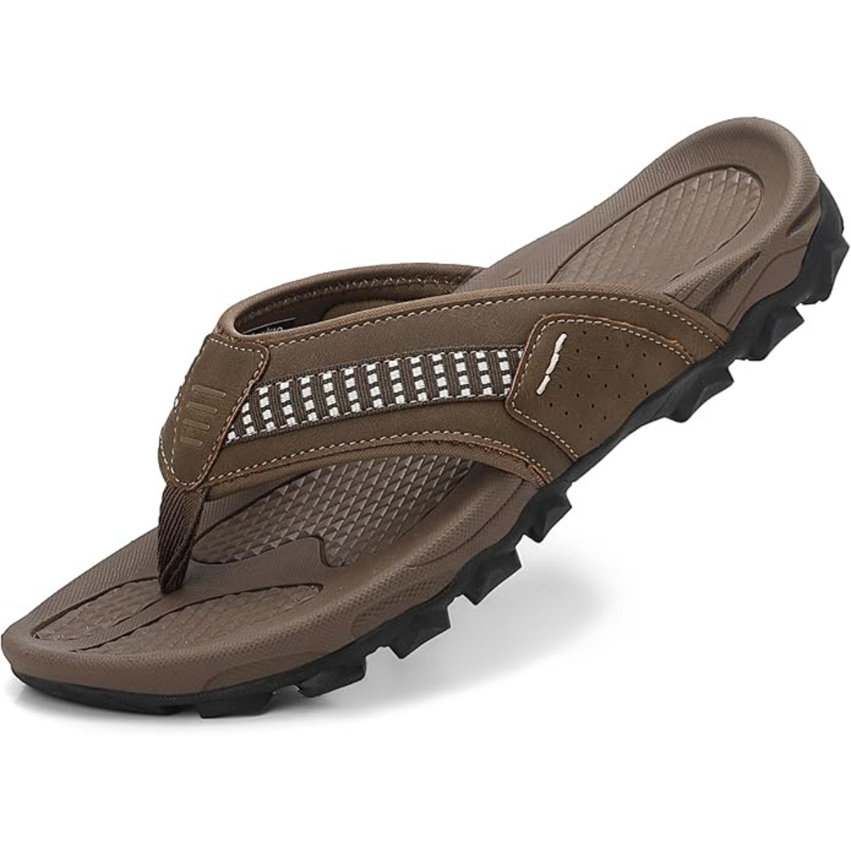 Men’s Sport Flip Flops, Slip-On Thong Sandals for Casual Walking